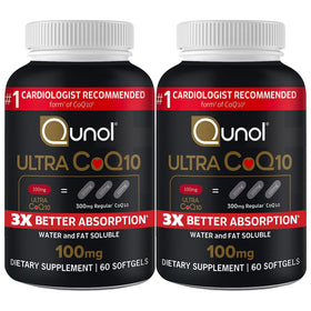 Qunol CoQ10 100mg flacon de 120 gélules softgel