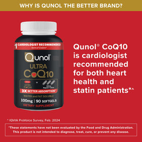 Qunol CoQ10 100mg gélules molles avec des accessoires santé