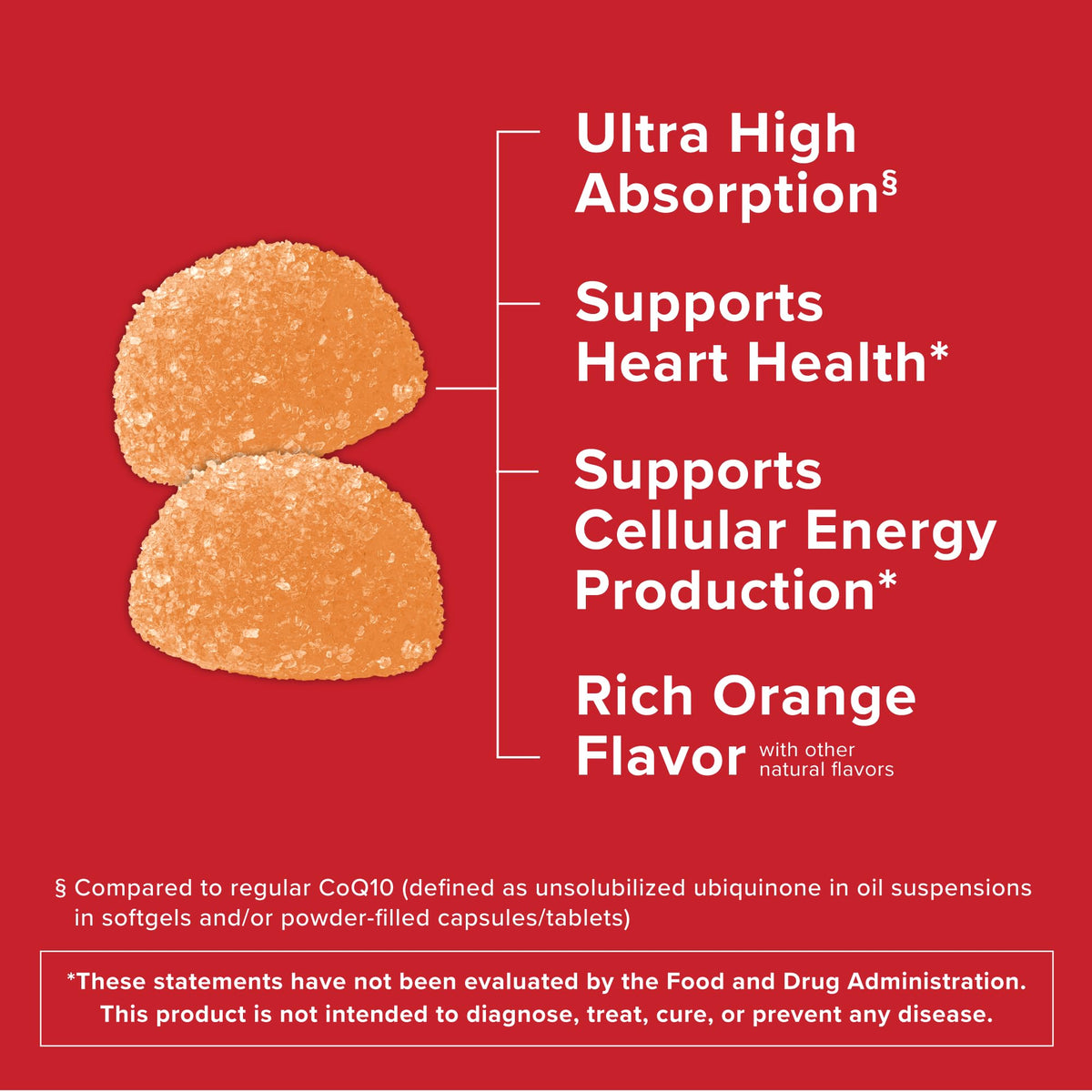 Qunol CoQ10 Gummies 120 unités emballage