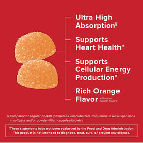 Qunol CoQ10 Gummies 120 unités emballage