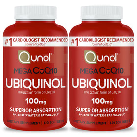 Qunol CoQ10 Ubiquinol 100mg flacon avant
