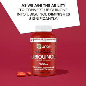 Qunol CoQ10 Ubiquinol 100mg flacon ouvert