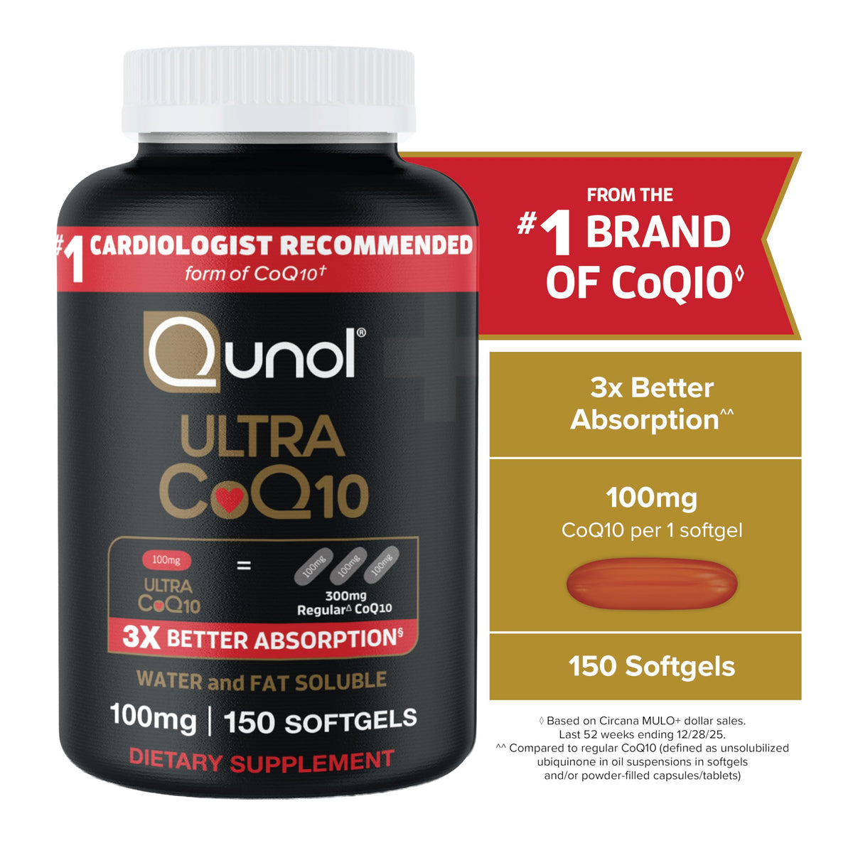 Qunol CoQ10 Ultra 100mg description et mode d'emploi