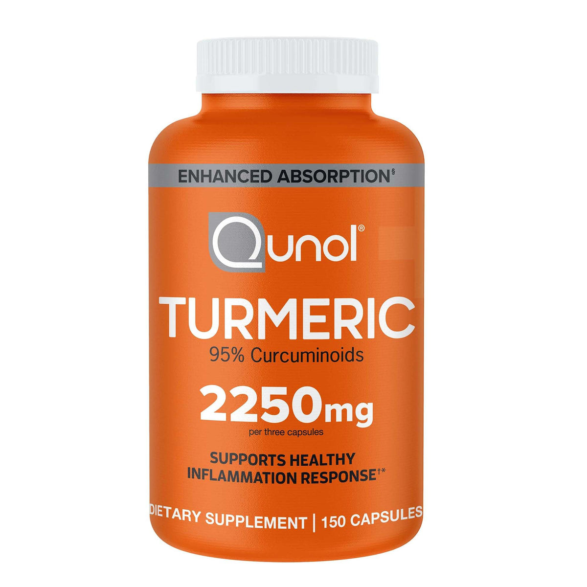Qunol Curcuma 2250mg capsules avant Vue