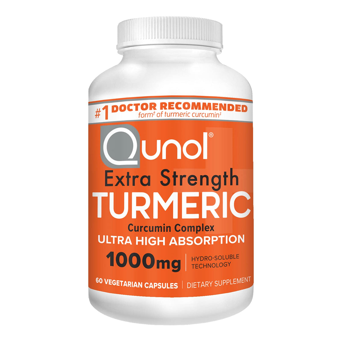 Qunol Curcuma Curcumin 1000mg vue avant avec emballage