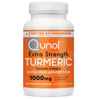 Qunol Curcuma Curcumine 1000mg boîte de 120 capsules vue avant