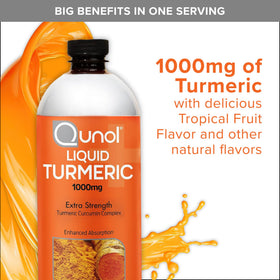 Qunol Curcuma Liquide 1000mg avec verre doseur