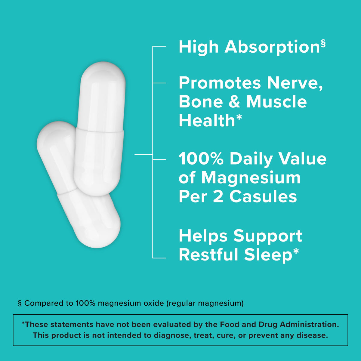 Qunol Magnésium 420mg capsules avec étiquette visible