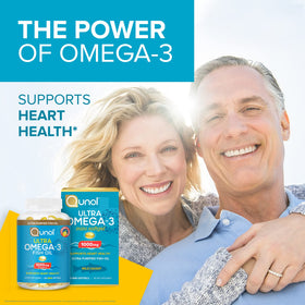 Qunol Omega-3 Mini Softgels 1000mg EPA + DHA arrière de la boîte