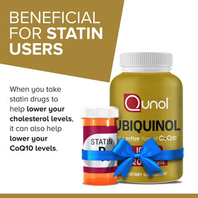 Qunol Ubiquinol 100mg gélules avec un verre d'eau