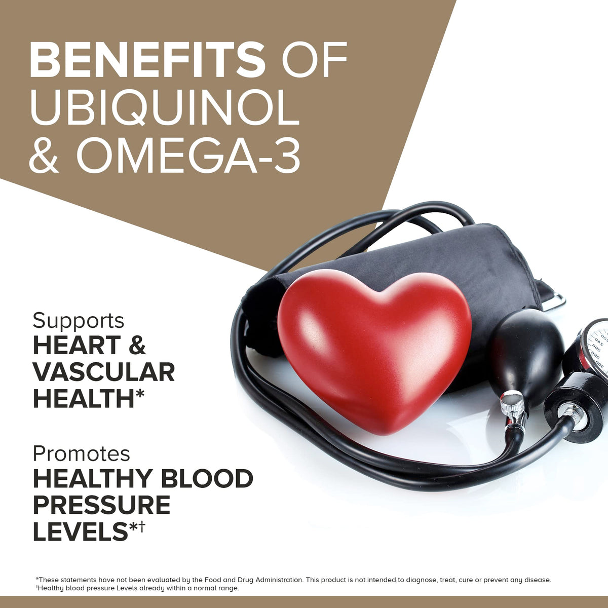 Qunol Ubiquinol 200mg + Omega-3 250mg vue de l'arrière du flacon