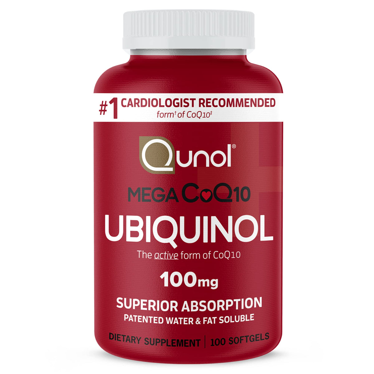 Qunol Ubiquinol CoQ10 100mg boîte vue de face