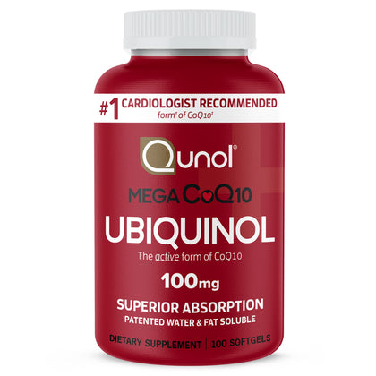 Qunol Ubiquinol CoQ10 100mg boîte vue de face