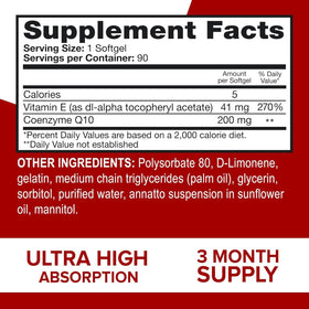 Qunol Ultra CoQ10 200mg gélules avec une cuillère de complément