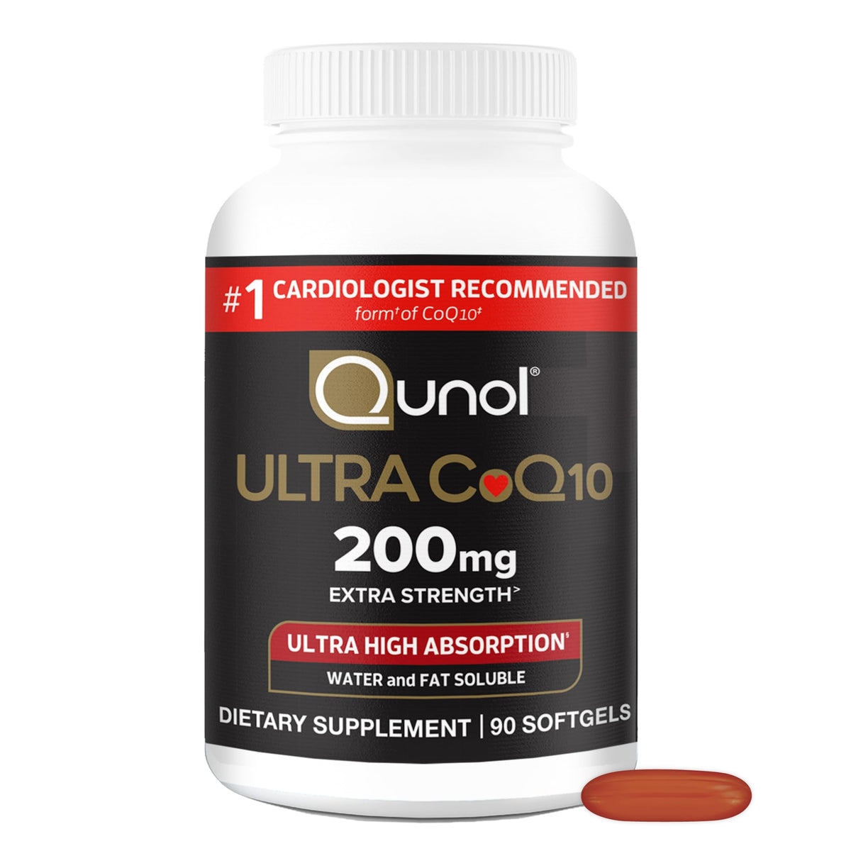 Qunol Ultra CoQ10 200mg gélules vue avant