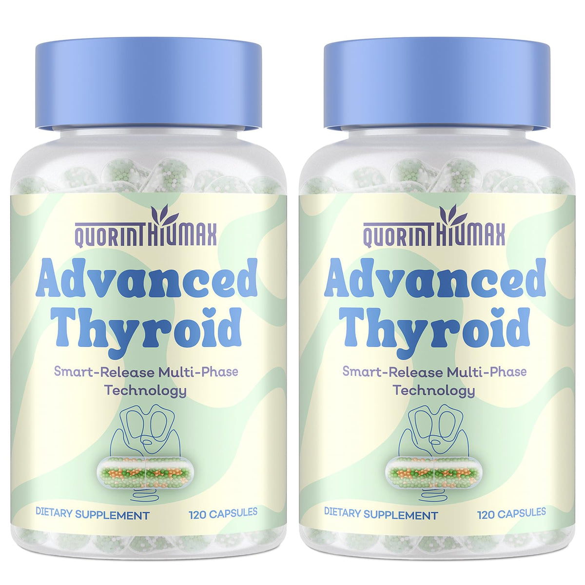 Quorinthiumax Complément Alimentaire Thyroïde Femmes 120 Capsules vue de face