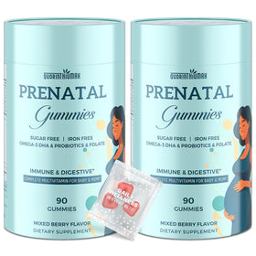 Quorinthiumax gummies prénatales 180 pièces, bouteille avant