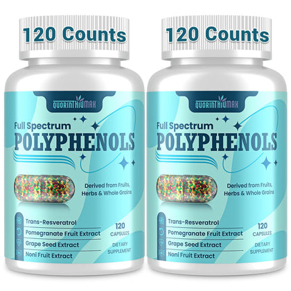 Quorinthiumax polyphénols 1500mg flacon avec capsules