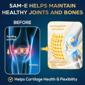 Quorinthiumax SAM-e 500mg capsules sur une table