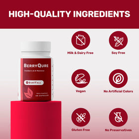 QurItAll BerryQure capsules dans une main