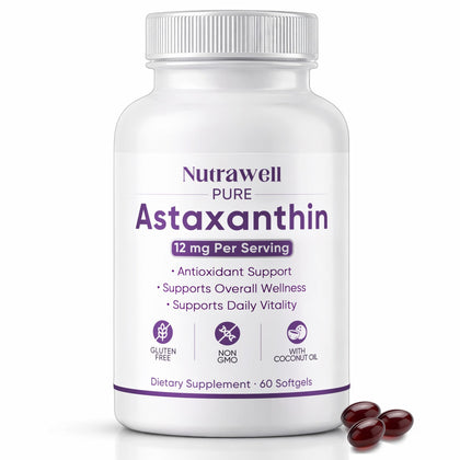 QUZOYU Astaxanthine 12mg gélules softgel vue de face
