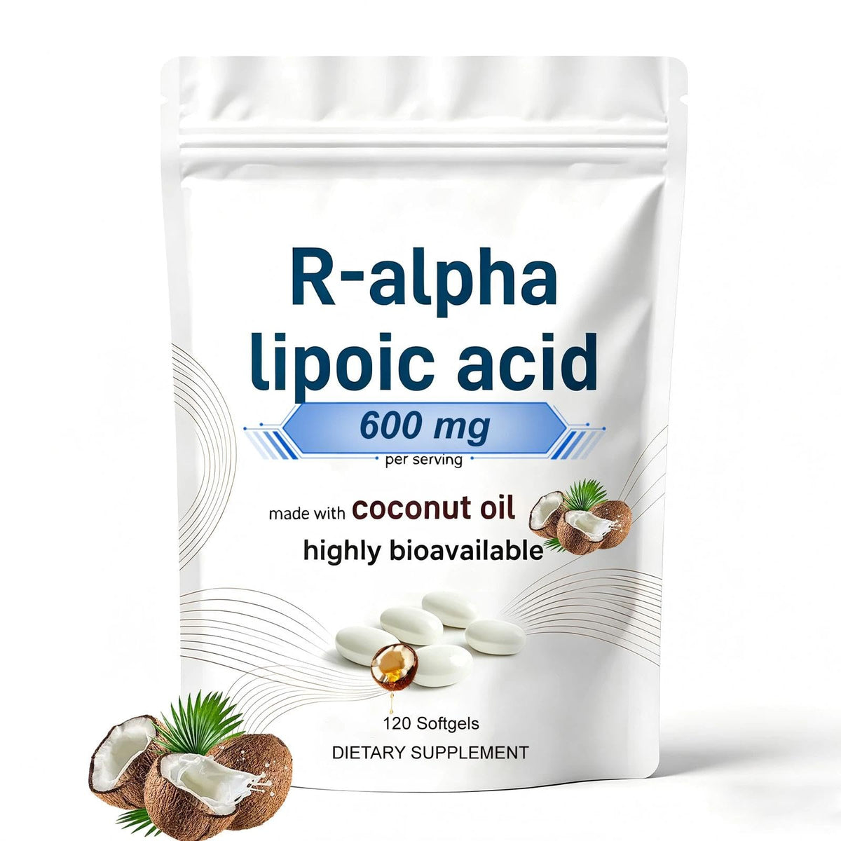 QVG Acide R-Alpha Lipoïque 120 gélules, vue de l'avant