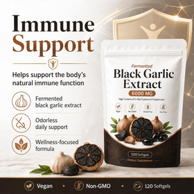 QVG Complément Alimentaire Ail Noir Fermenté boîte ouverte