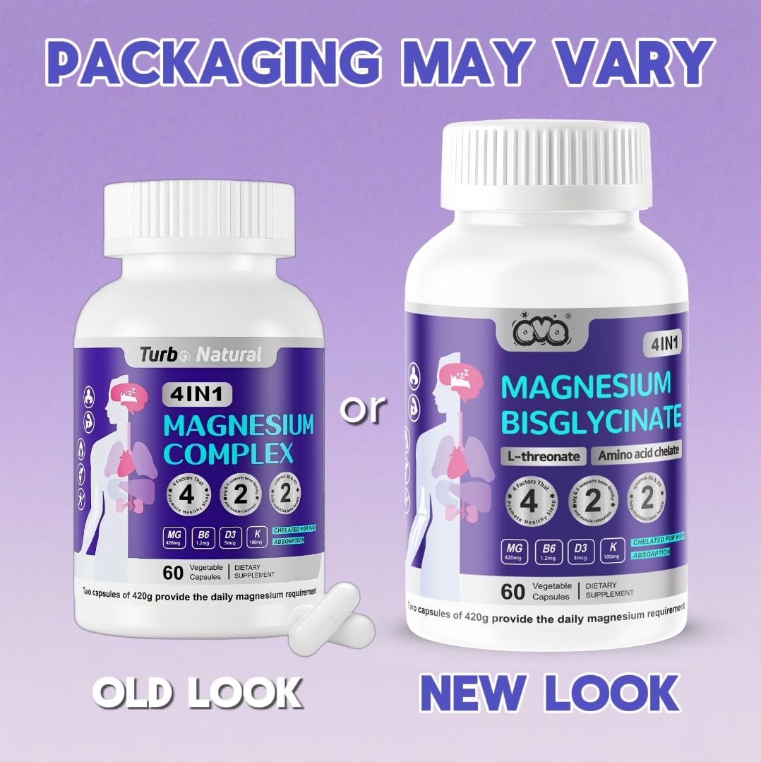 QVQ Magnésium Bisglycinate capsules avec verre d'eau