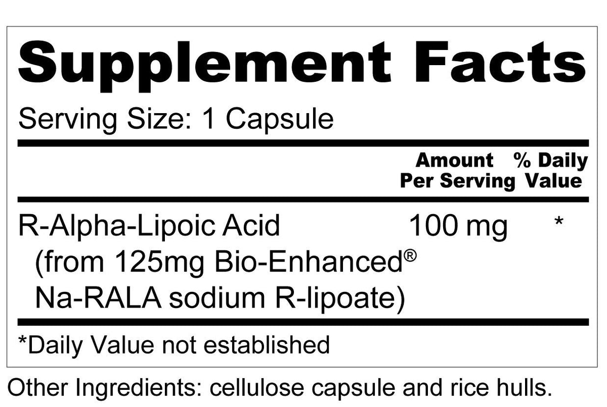 R Acide Lipoïque Wellness Resources avec un fond neutre