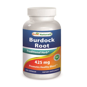 Racine de Bardane Best Naturals 425 mg 180 gélules vue avant