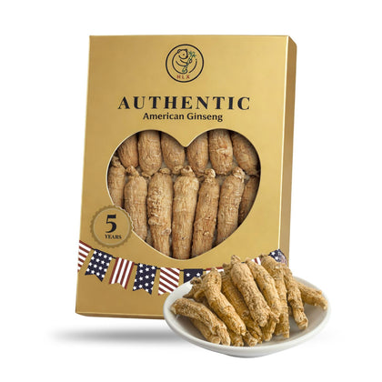 Racine de ginseng américain HLX vue de face dans son emballage