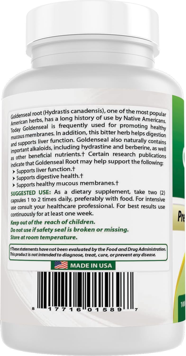 Racine de Goldenseal Best Naturals en contexte de santé naturelle