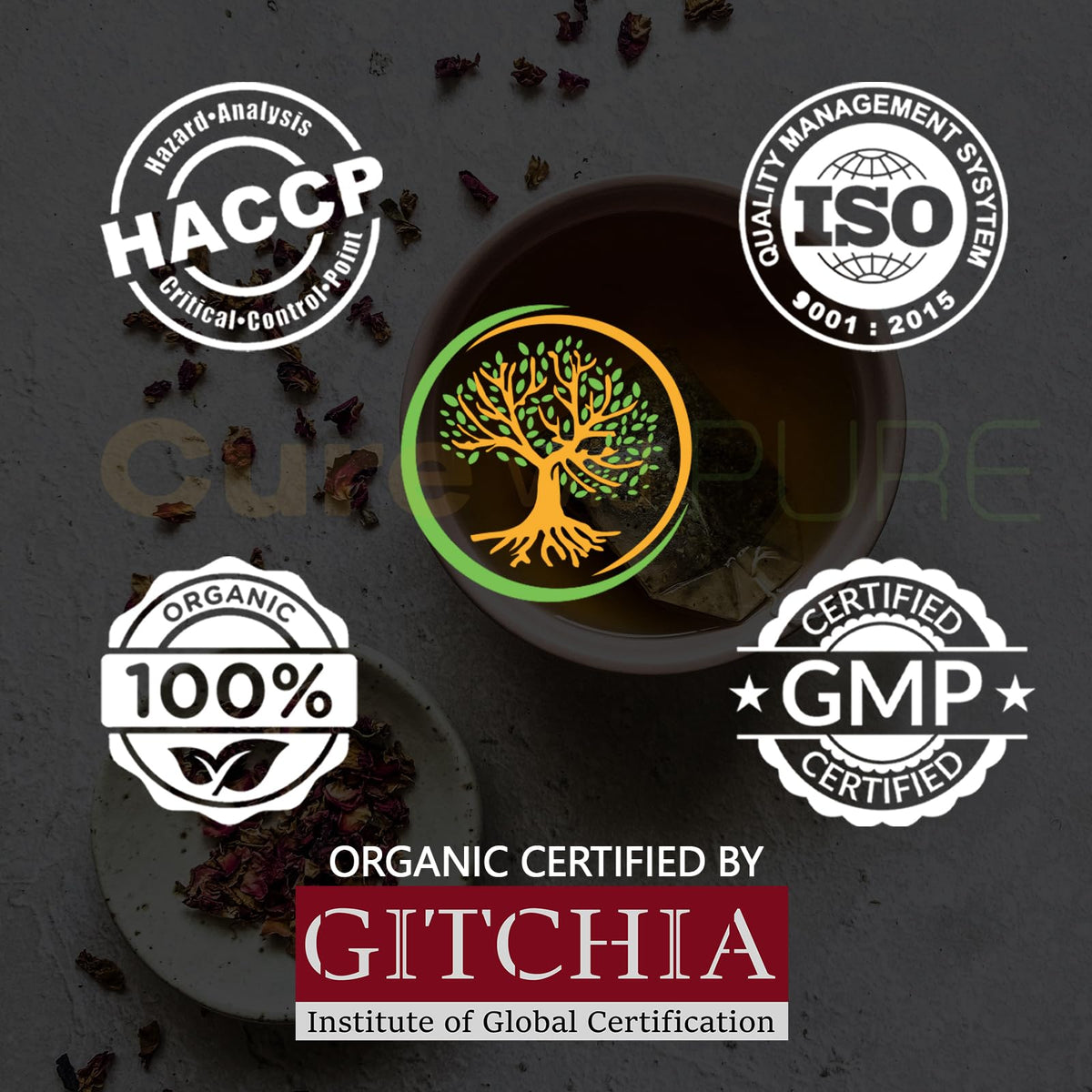 Racine de guimauve bio wid Pure dans une tasse