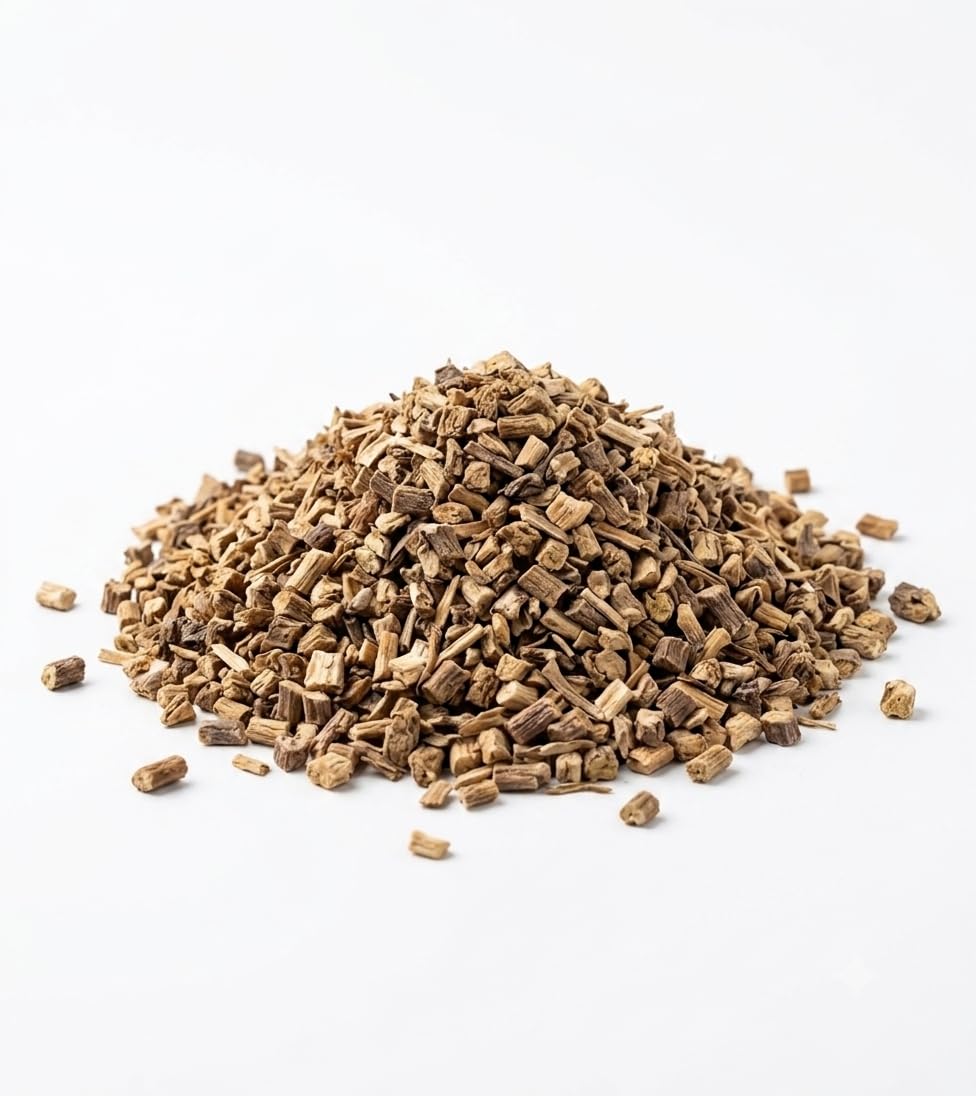 Racine de valériane séchée bio Organic Bio Herbs sur un fond naturel