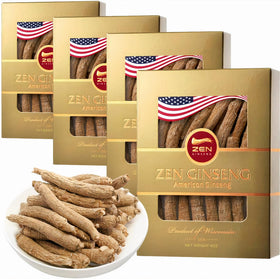Racines de ginseng américain Zen Ginseng, vue de face