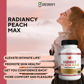 Radiancy Peach Max avec un fond floral