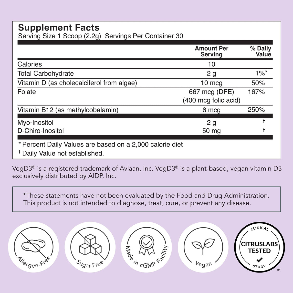 Rael Inositol en Poudre 30 Servings - mélange dans un shaker