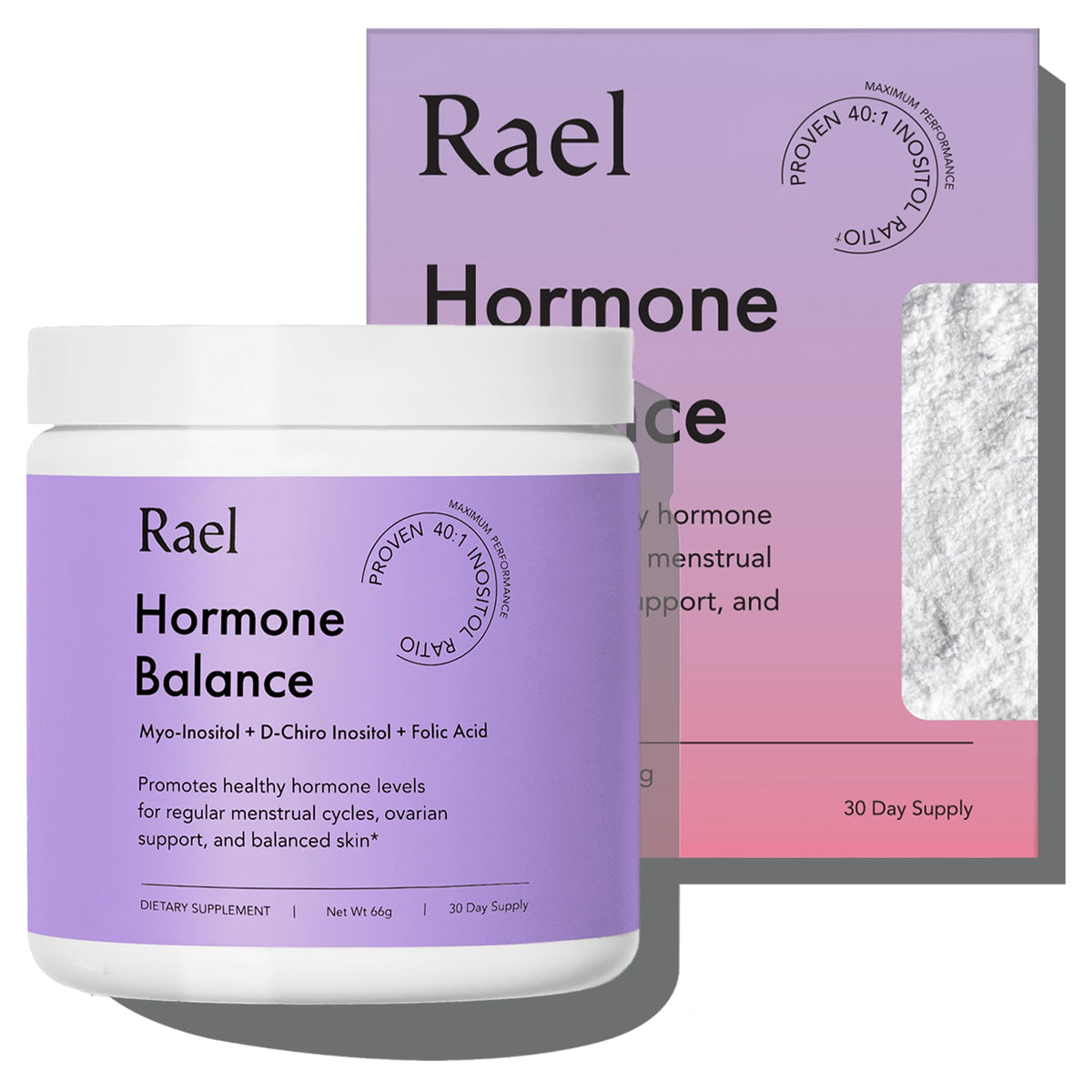 Rael Inositol en Poudre 30 Servings - vue avant du produit