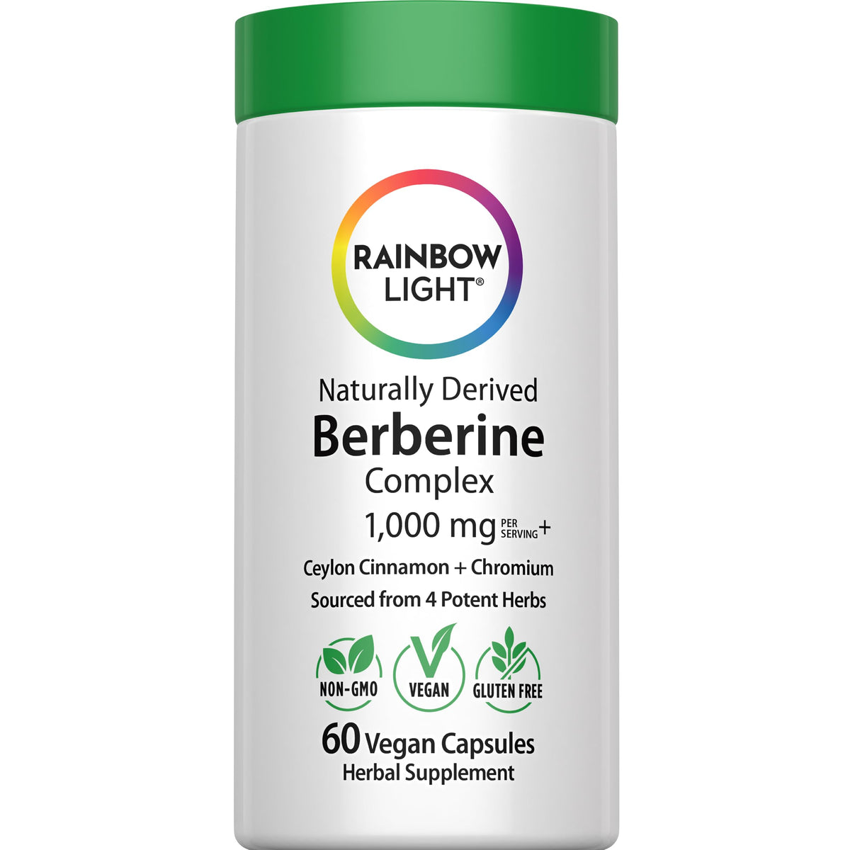 Rainbow Light Complément Alimentaire Berbérine 60 Capsules vue de face