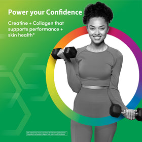 Rainbow Light Creatine + Multi Collagen 385g avec cuillère dosette