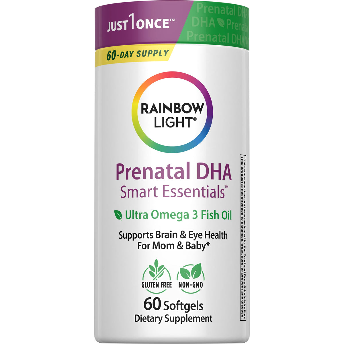 Rainbow Light DHA Prénatal 60 gélules vue de face