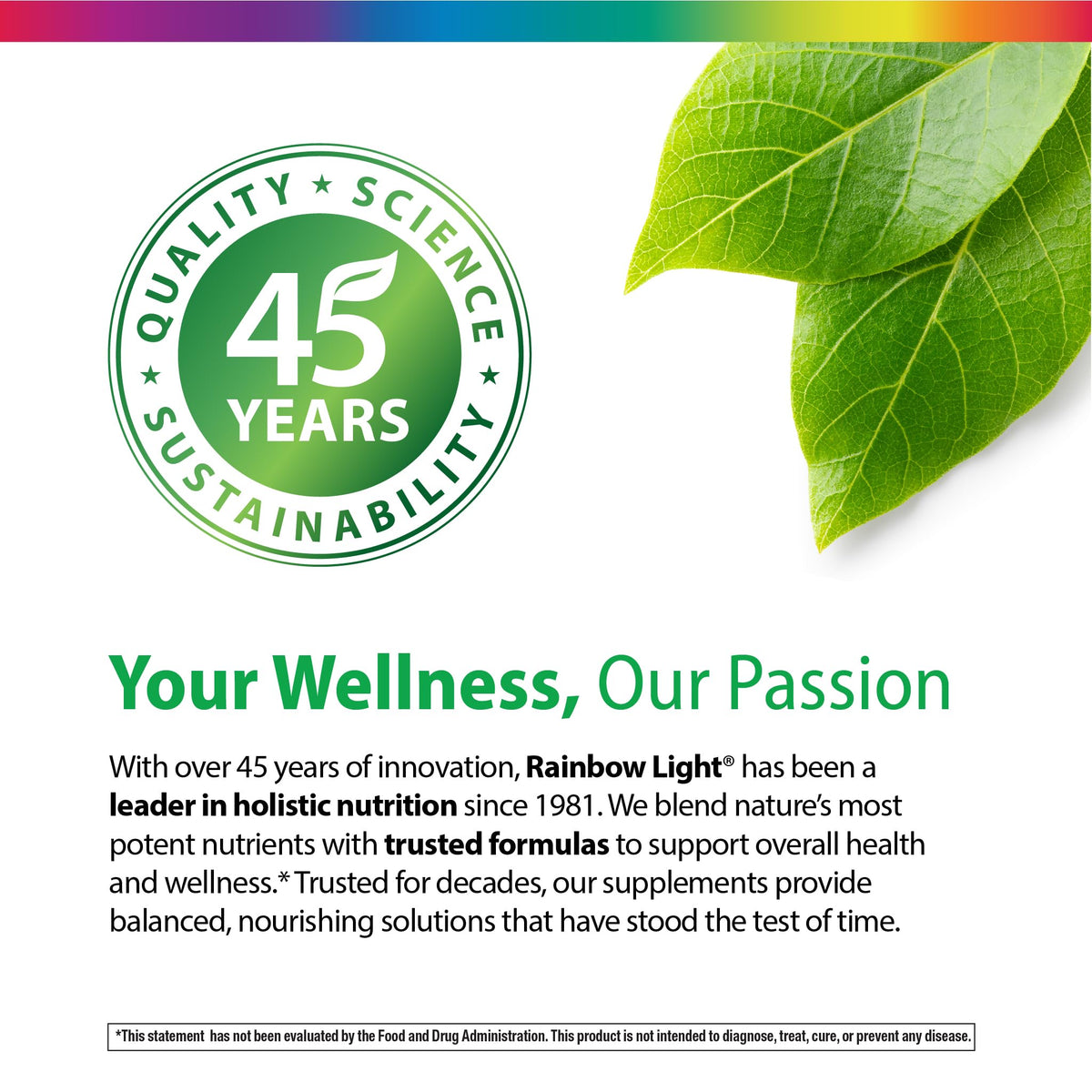 Rainbow Light Graviola Capsules 60 comprimés avec fruits de graviola en arrière-plan