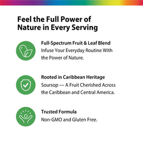Rainbow Light Graviola Capsules 60 comprimés en position lifestyle sur une table