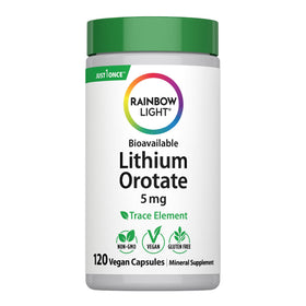 Rainbow Light Lithium Orotate 5 mg boîte de 120 capsules vegan