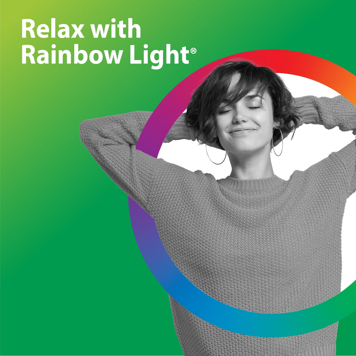 Rainbow Light Magnésium Glycinate 250 mg 60 gélules sur fond blanc