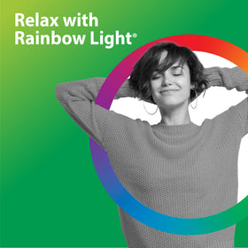 Rainbow Light Magnésium Glycinate 250 mg 60 gélules sur fond blanc