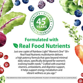 Rainbow Light Multivitamine Femme 50+ 150 comprimés végétariens prise en main