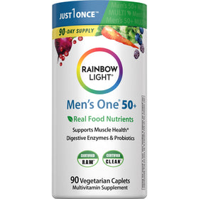 Rainbow Light Multivitamine pour Hommes 50+ 90 comprimés, vue avant