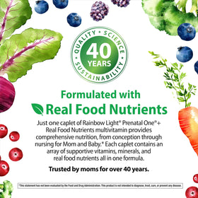 Rainbow Light Multivitamine Prénatale sur un plan de travail de cuisine