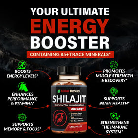 Rainbow Nutrients Shilajit 30:1 capsules avec étiquette